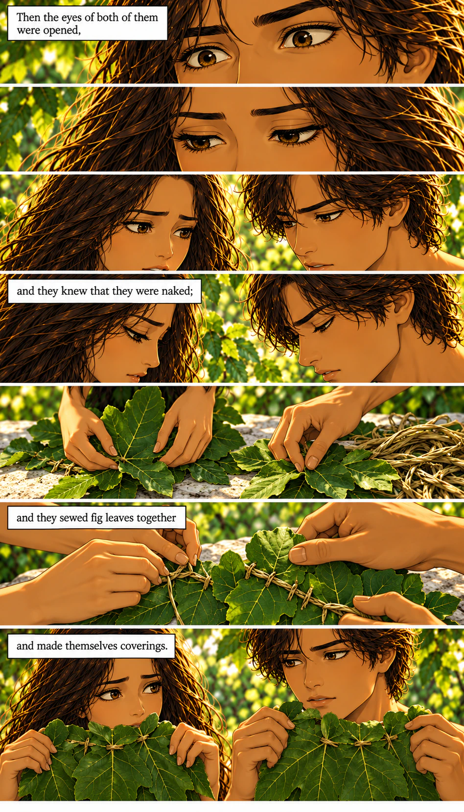 Genesis 3, illustrated section 5 of 17