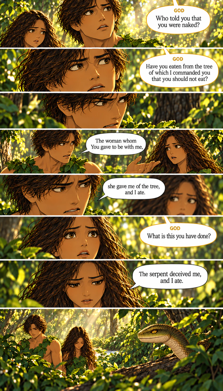 Genesis 3, illustrated section 7 of 17