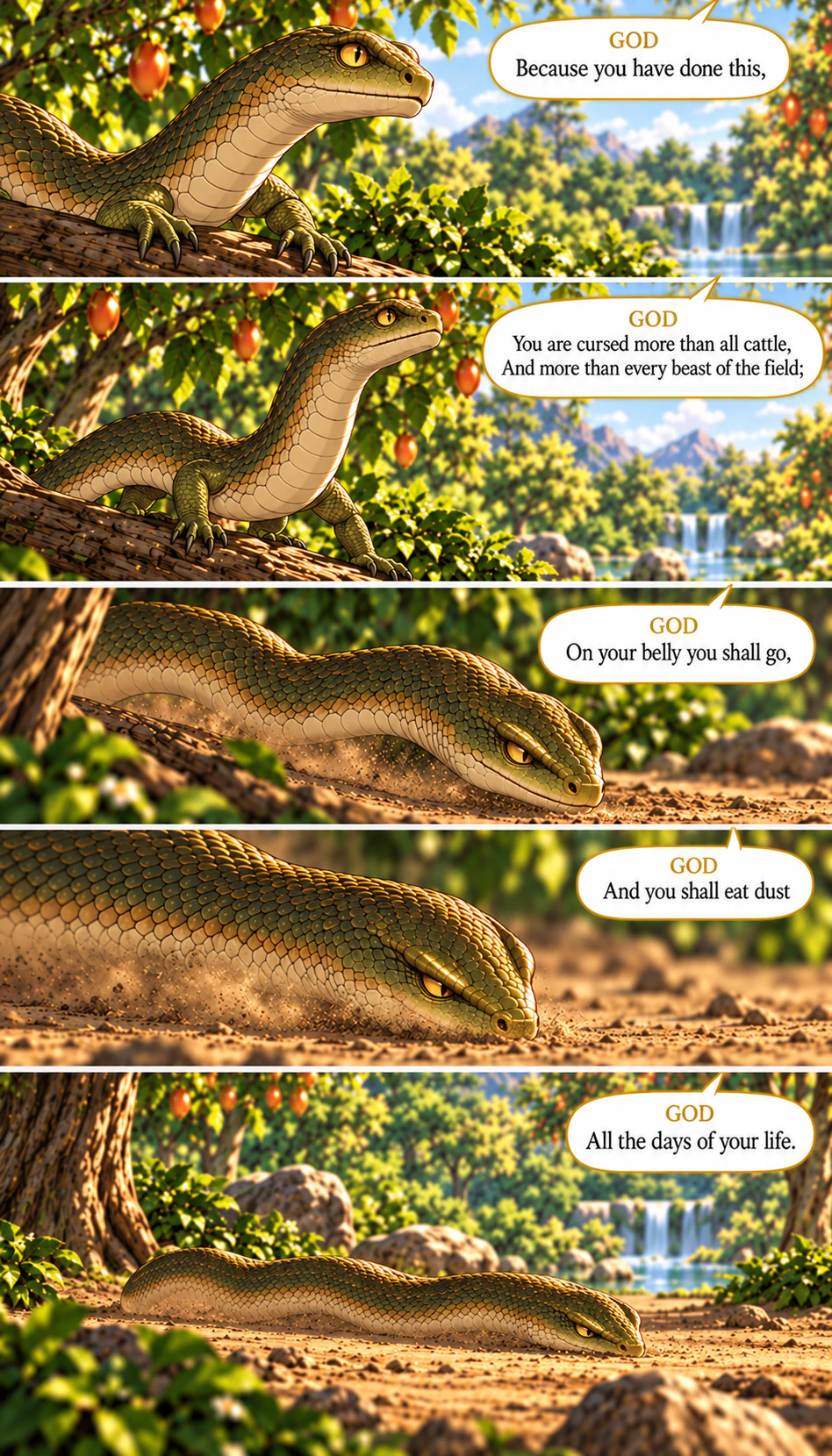 Genesis 3, illustrated section 8 of 17