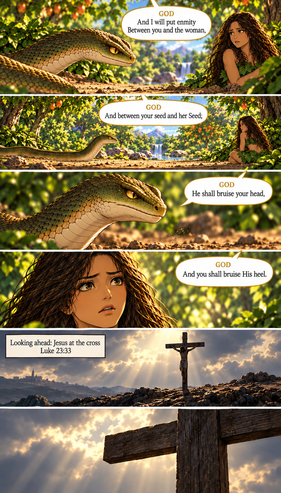 Genesis 3, illustrated section 9 of 17