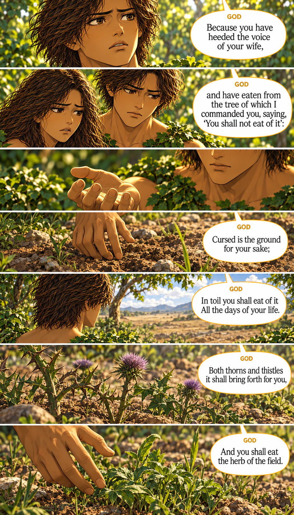 Genesis 3, illustrated section 11 of 17