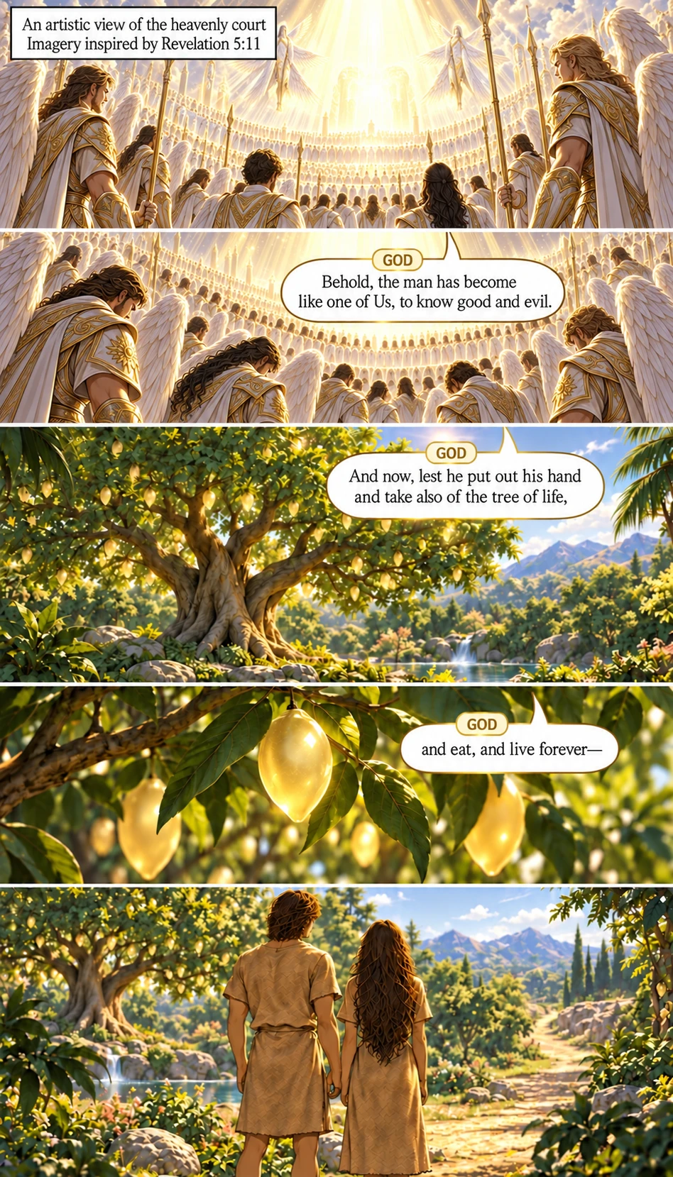 Genesis 3, illustrated section 16 of 17