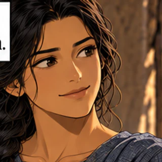 Illustrated portrait of Adah