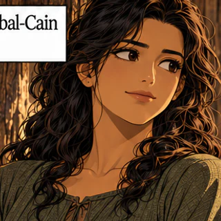 Illustrated portrait of Naamah