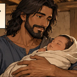 Illustrated portrait of Enoch