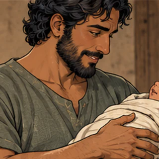 Illustrated portrait of Enosh