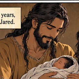 Illustrated portrait of Mahalalel