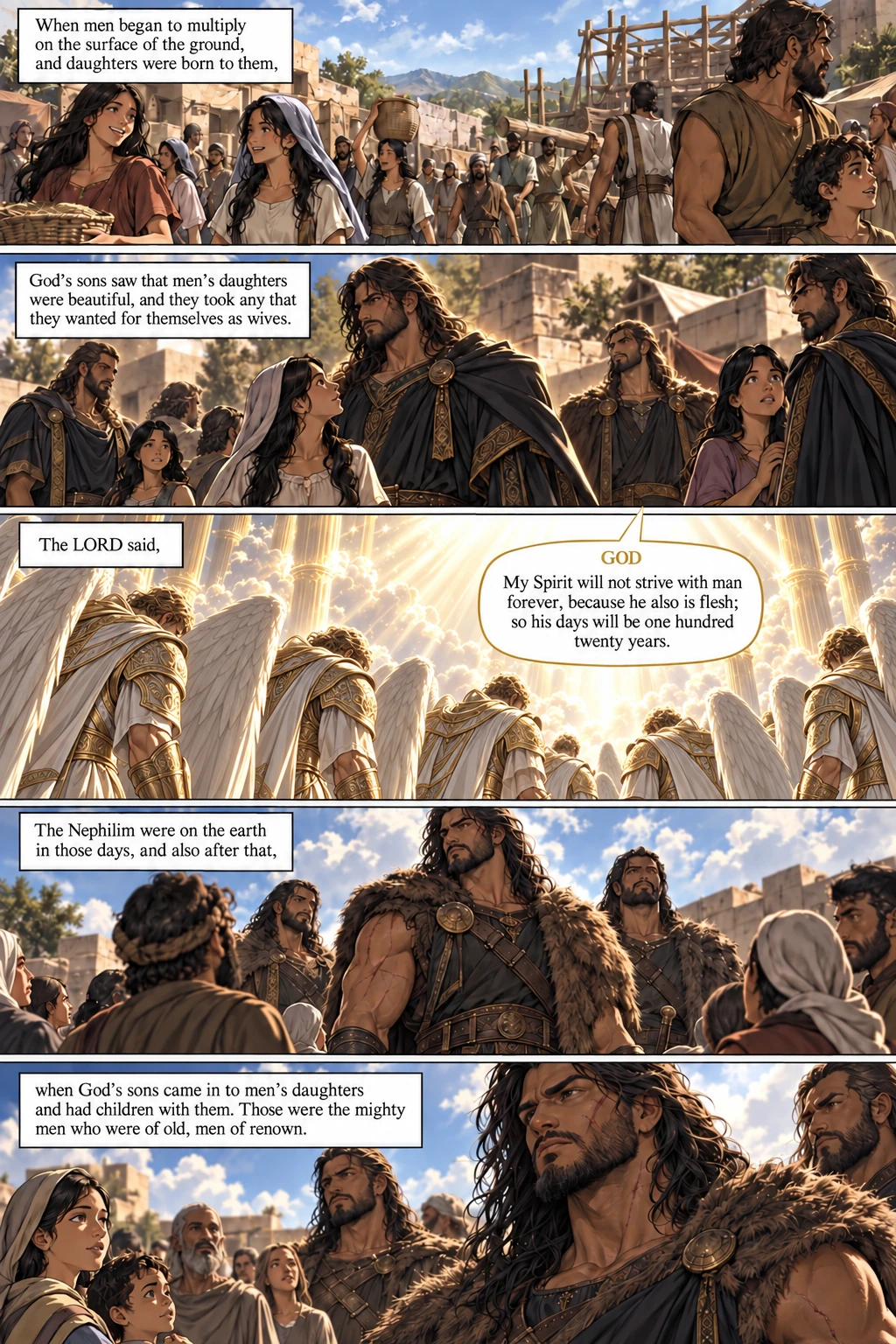 Genesis 6, illustrated section 1 of 7