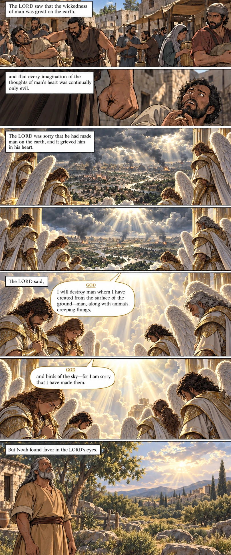 Genesis 6, illustrated section 2 of 7