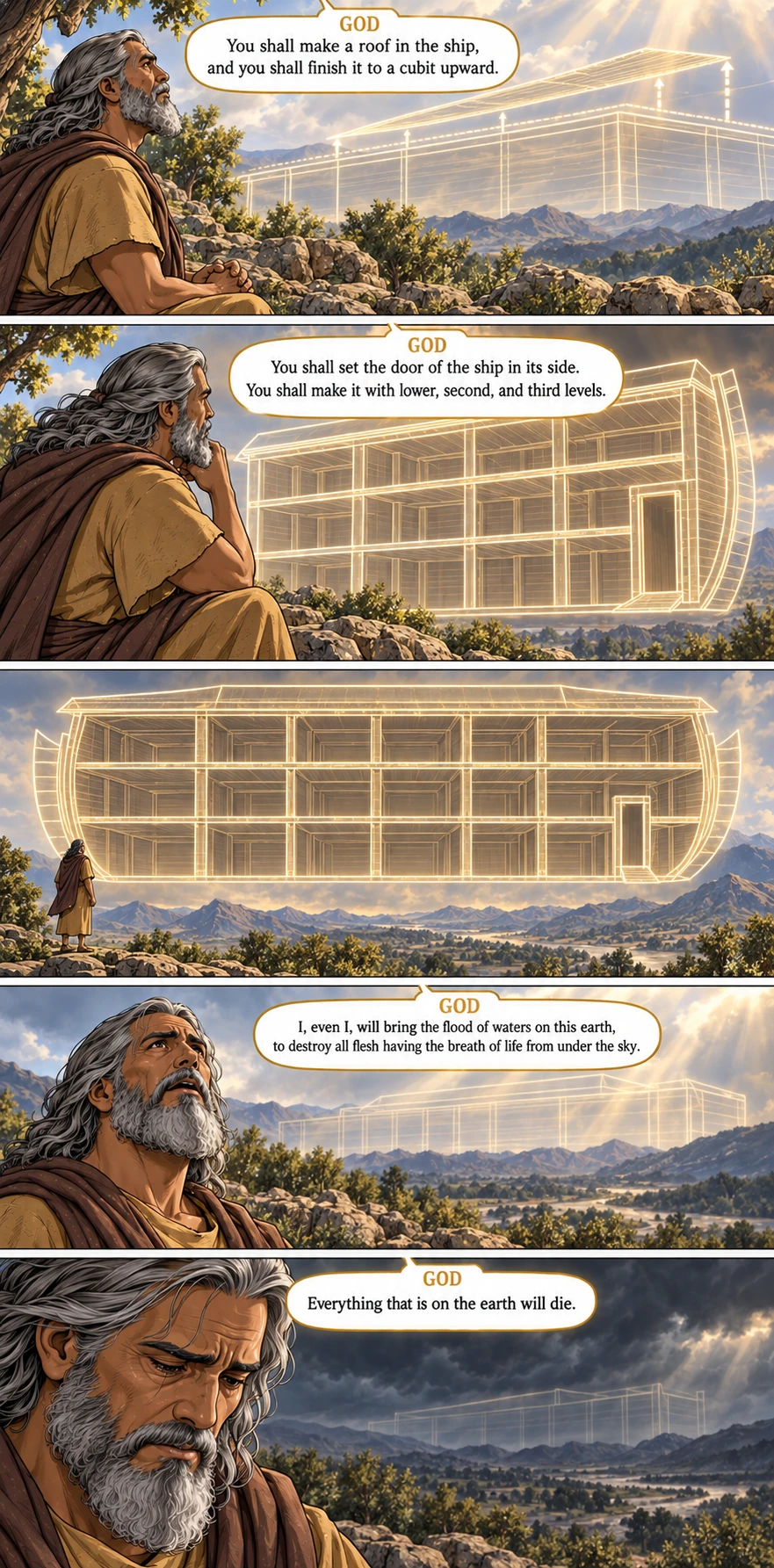 Genesis 6, illustrated section 5 of 7