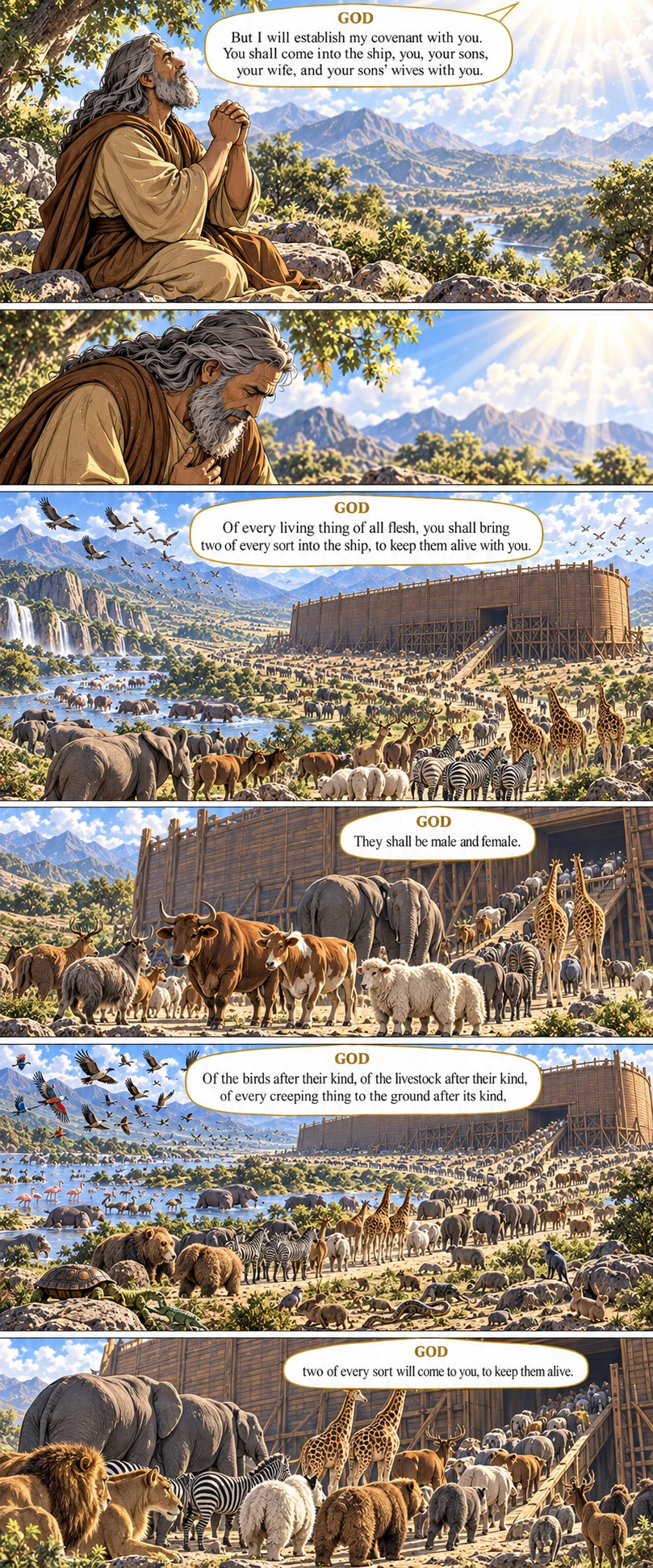 Genesis 6, illustrated section 6 of 7