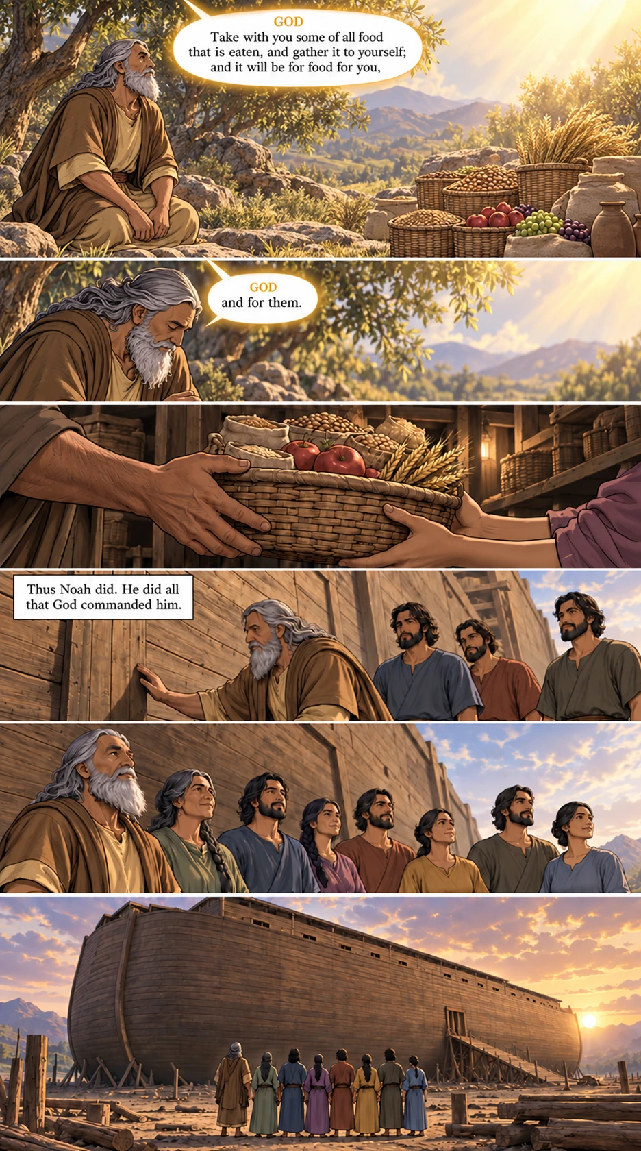 Genesis 6, illustrated section 7 of 7